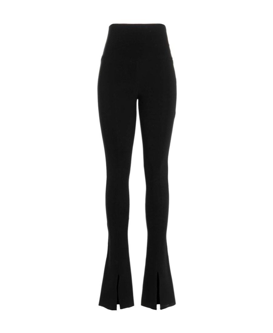 Norma Kamali Spat High-waisted Flared Leggings In Black