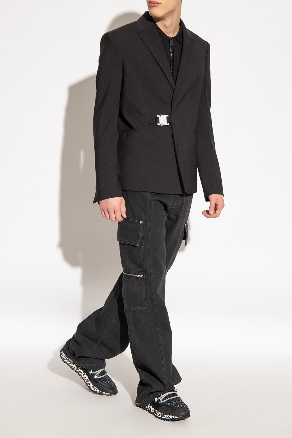 Balmain Bead-embellished Low-top Sneakers In Black