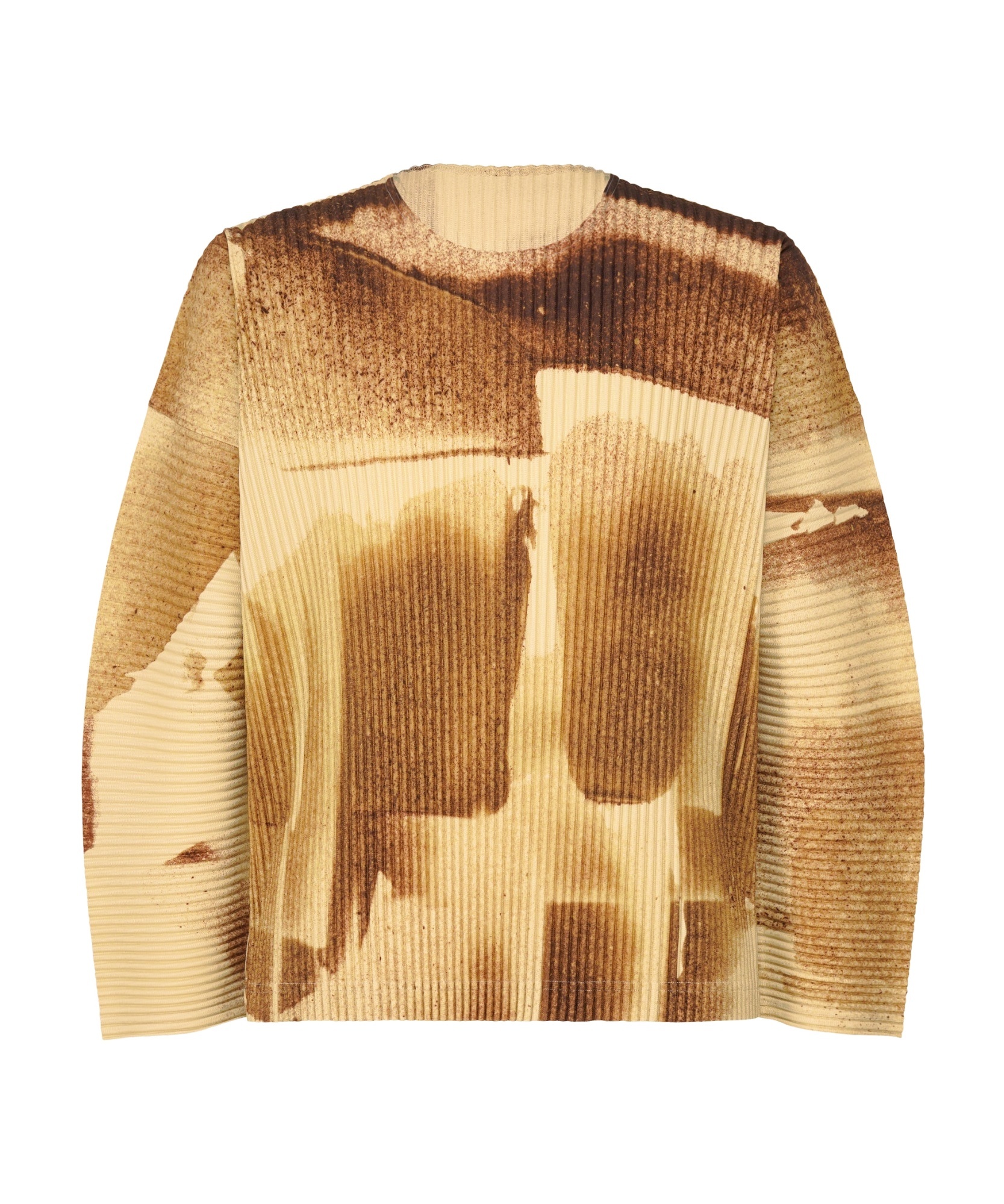 Issey Miyake Crew Neck Top In Nude
