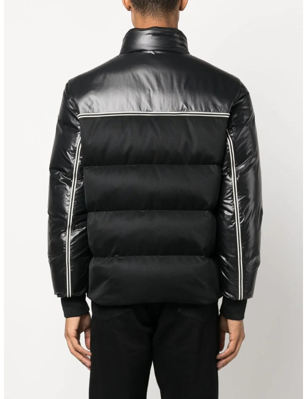 Moncler High-neck Goose-down Jacket In Black