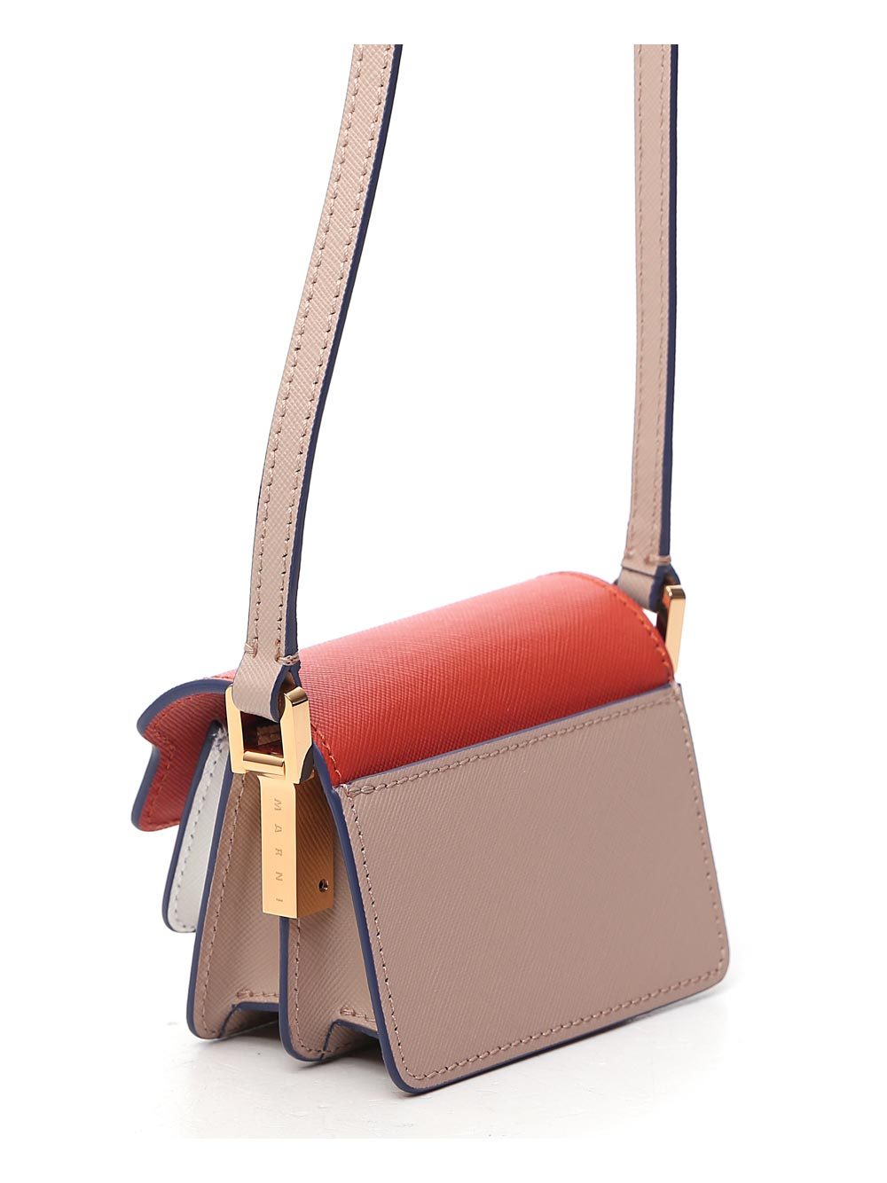 Marni Mini Trunk Shoulder Bag In Multicolor