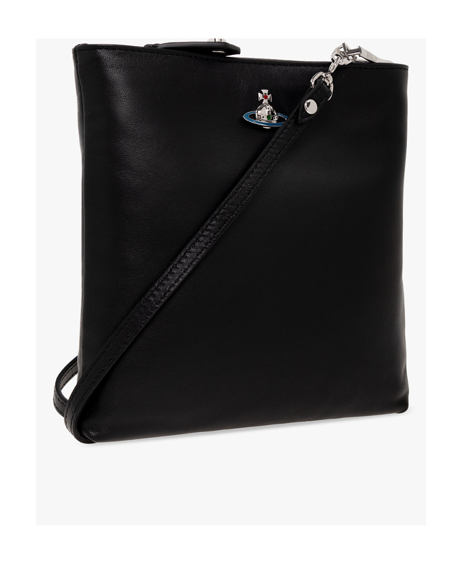 Vivienne Westwood Squire Square Crossbody Bag In Black