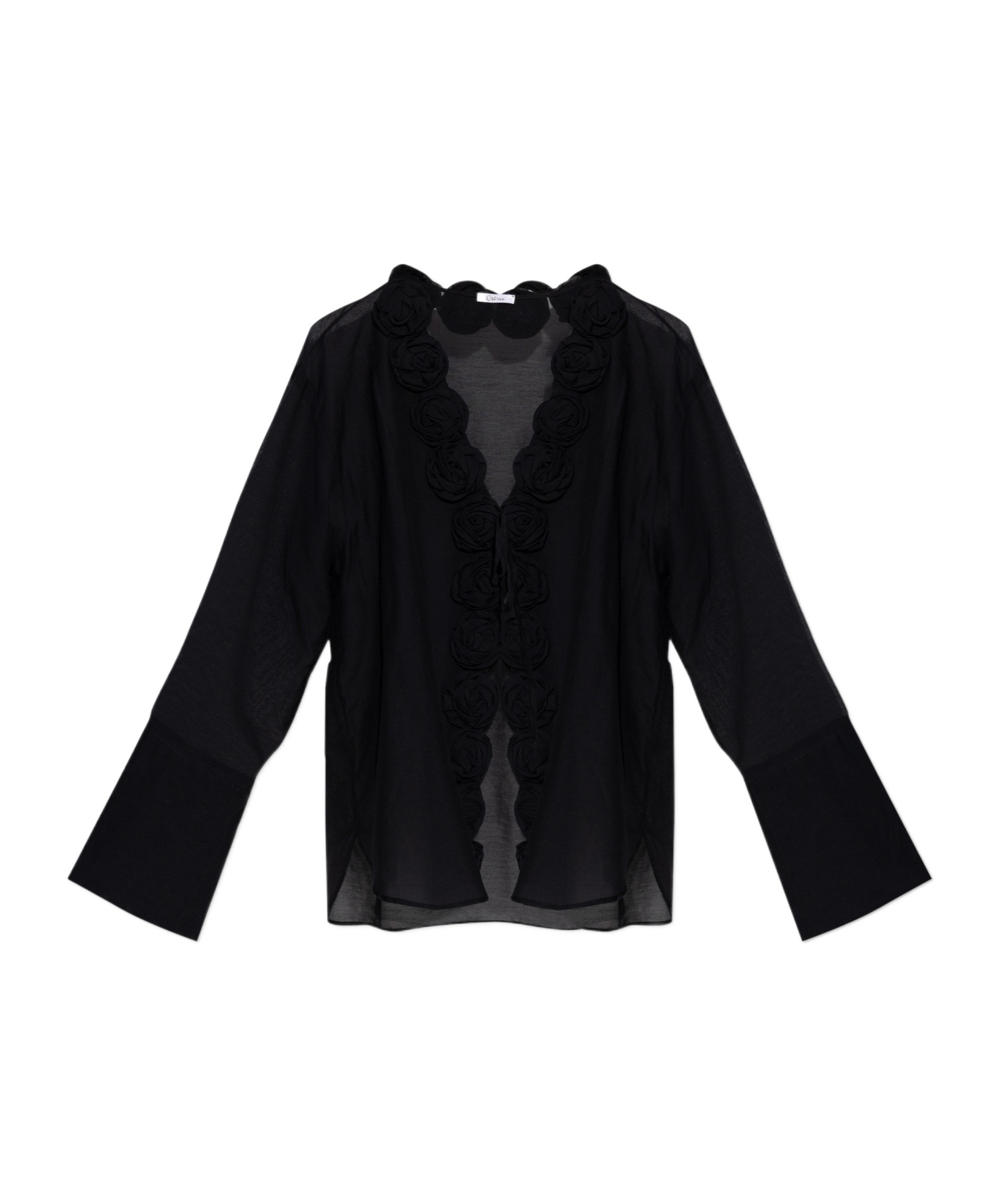 Shop Oseree Beach Shirt In Black