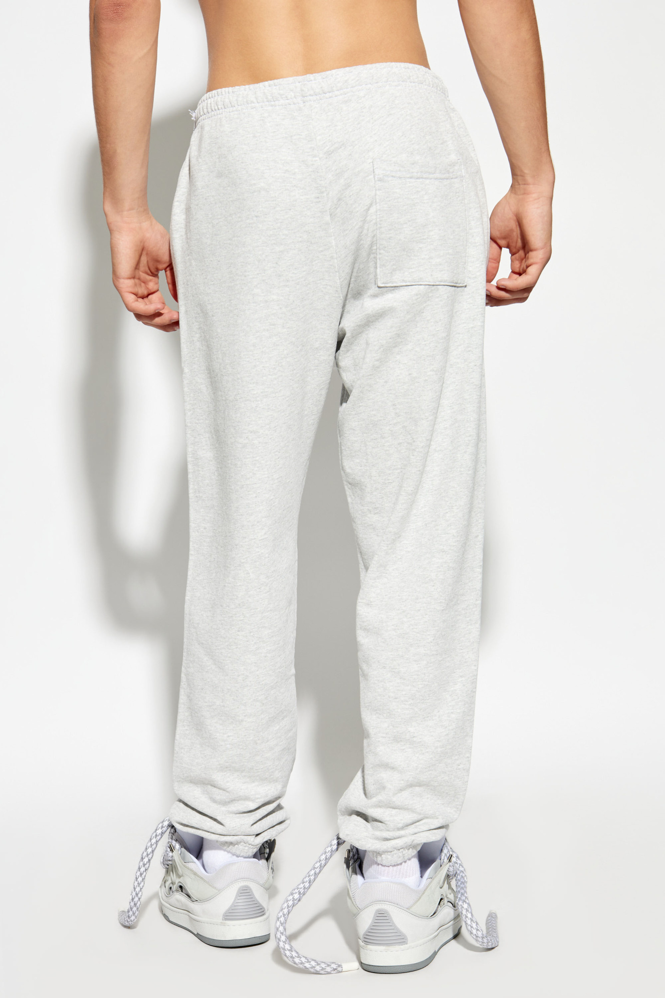 Sporty And Rich Elastic Waist Sweatpants In White