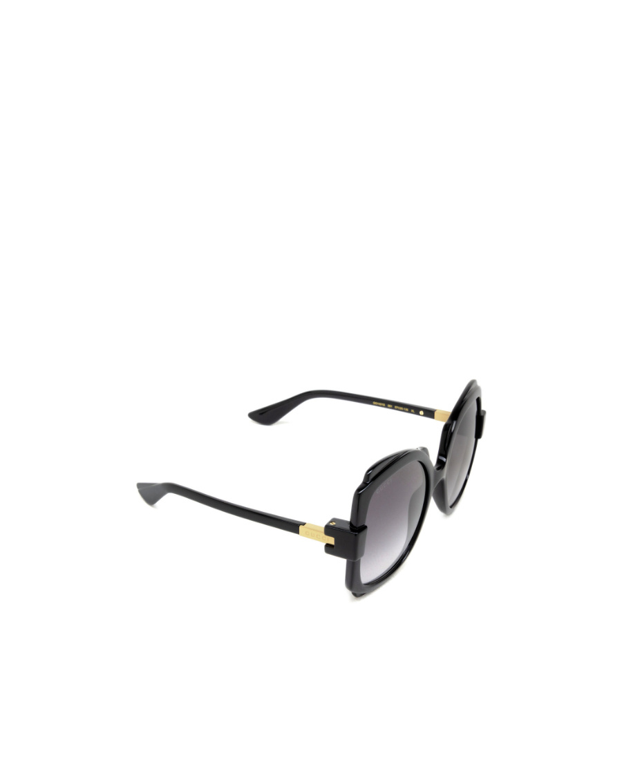 Gucci Logo-engraved Square-frame Sunglasses In Black
