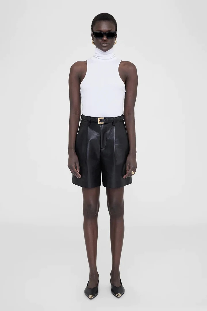 ANINE BING JENNIE ROLL-NECK TANK TOP