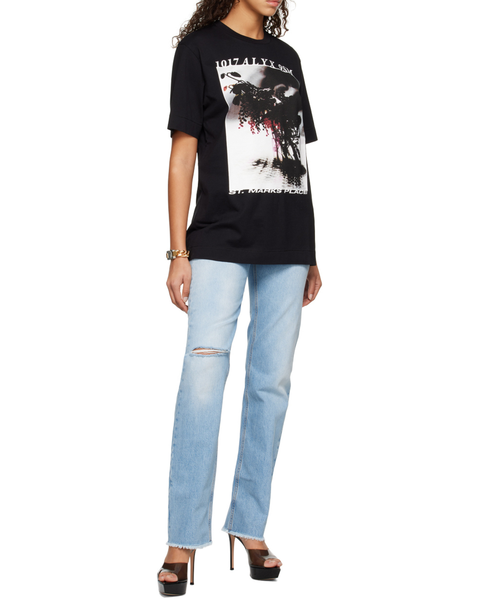 Alyx Graphic-print Short-sleeved T-shirt In Black