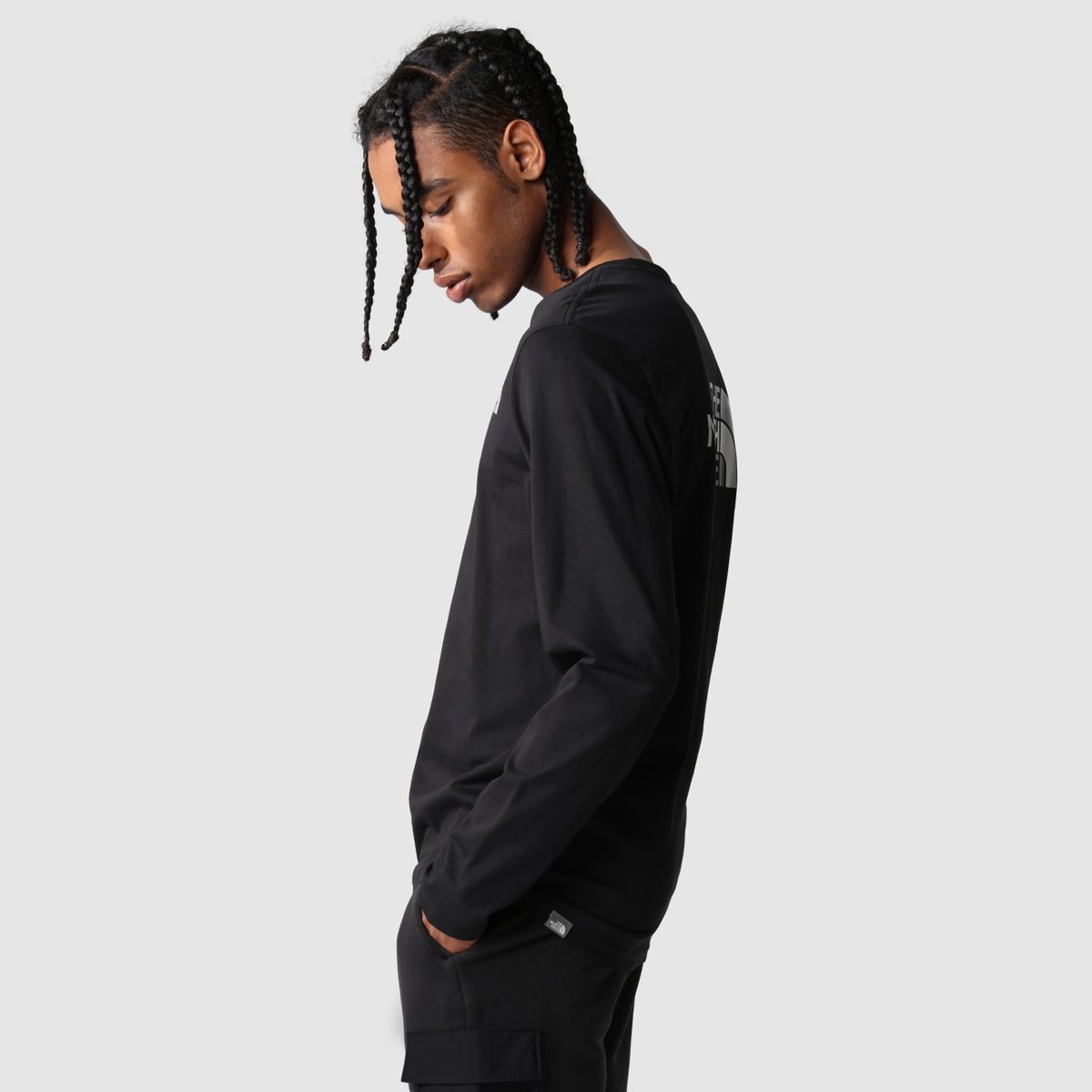 The North Face Evolution Oversized Crewneck Sweatshirt In Black