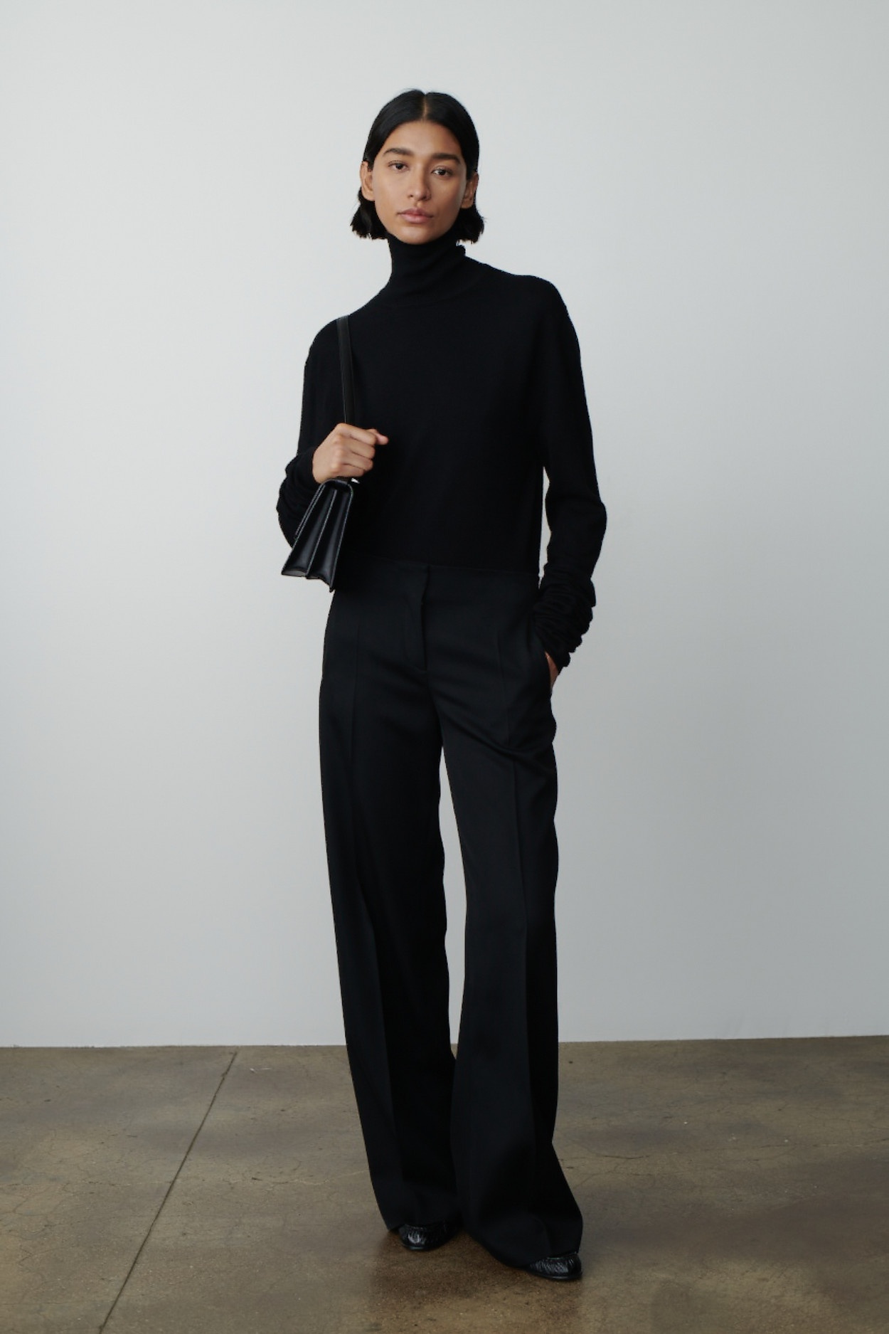 The Row Wide-leg Casual Pants In Black