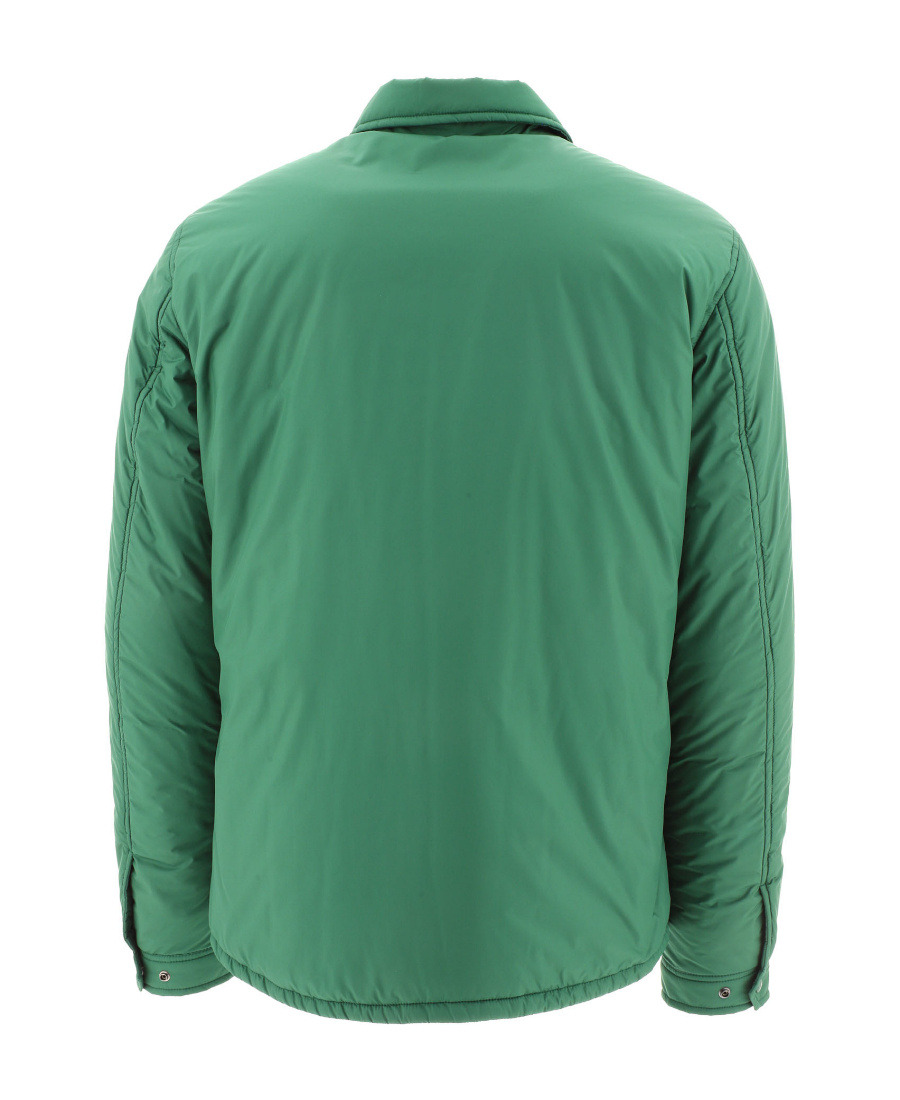 Woolrich Buttoned Padded Jacket In Green