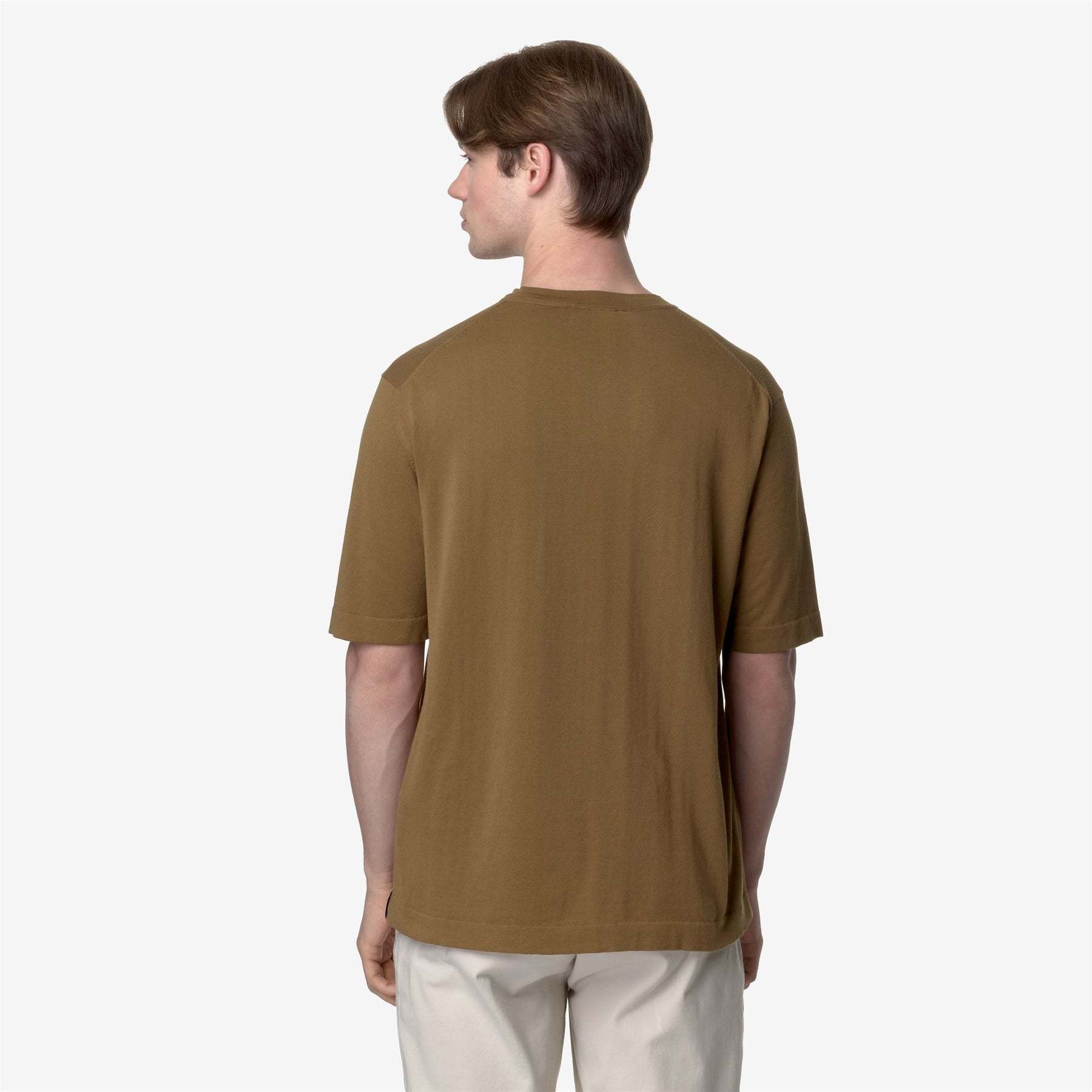 K-way T-shirt With Round Neck And Short Sleeves In Green