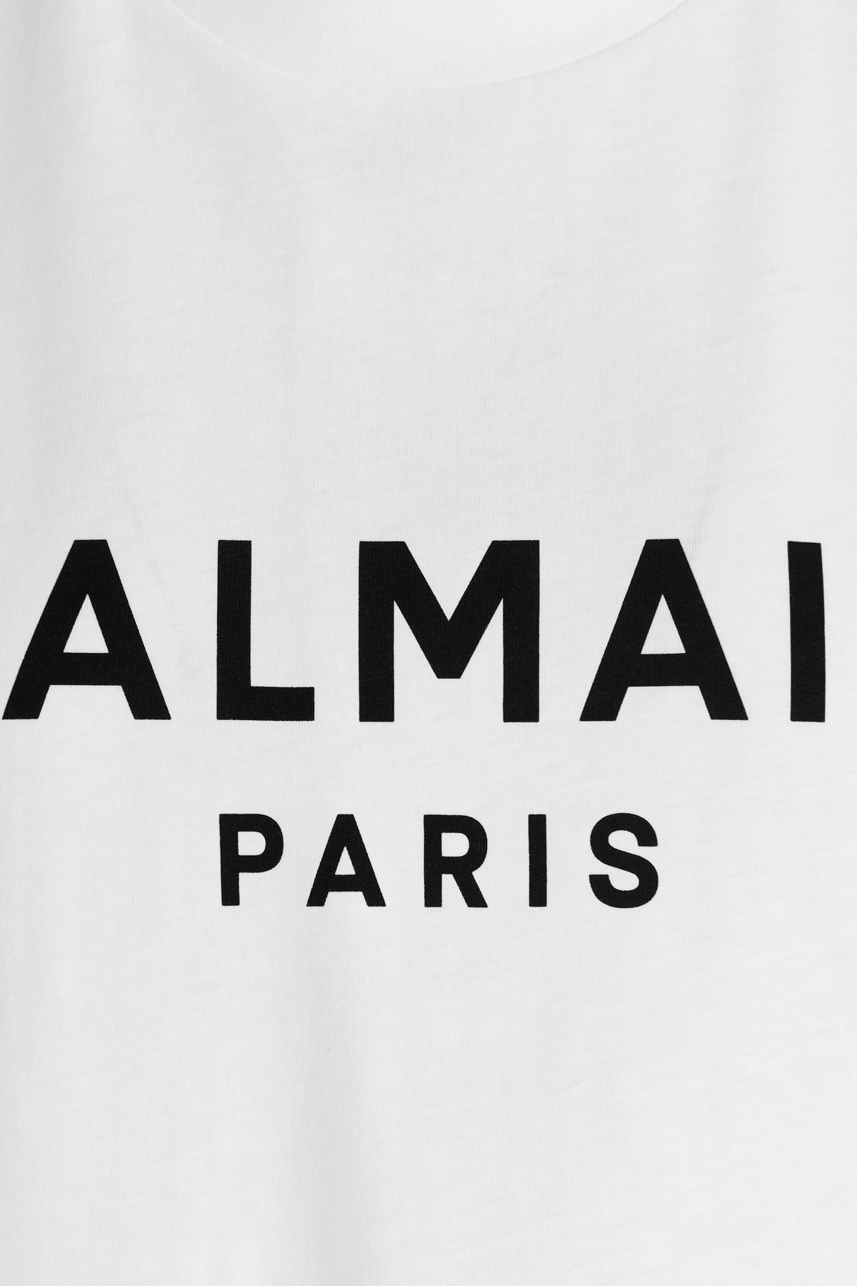 Balmain Cropped Logo T-shirt In White