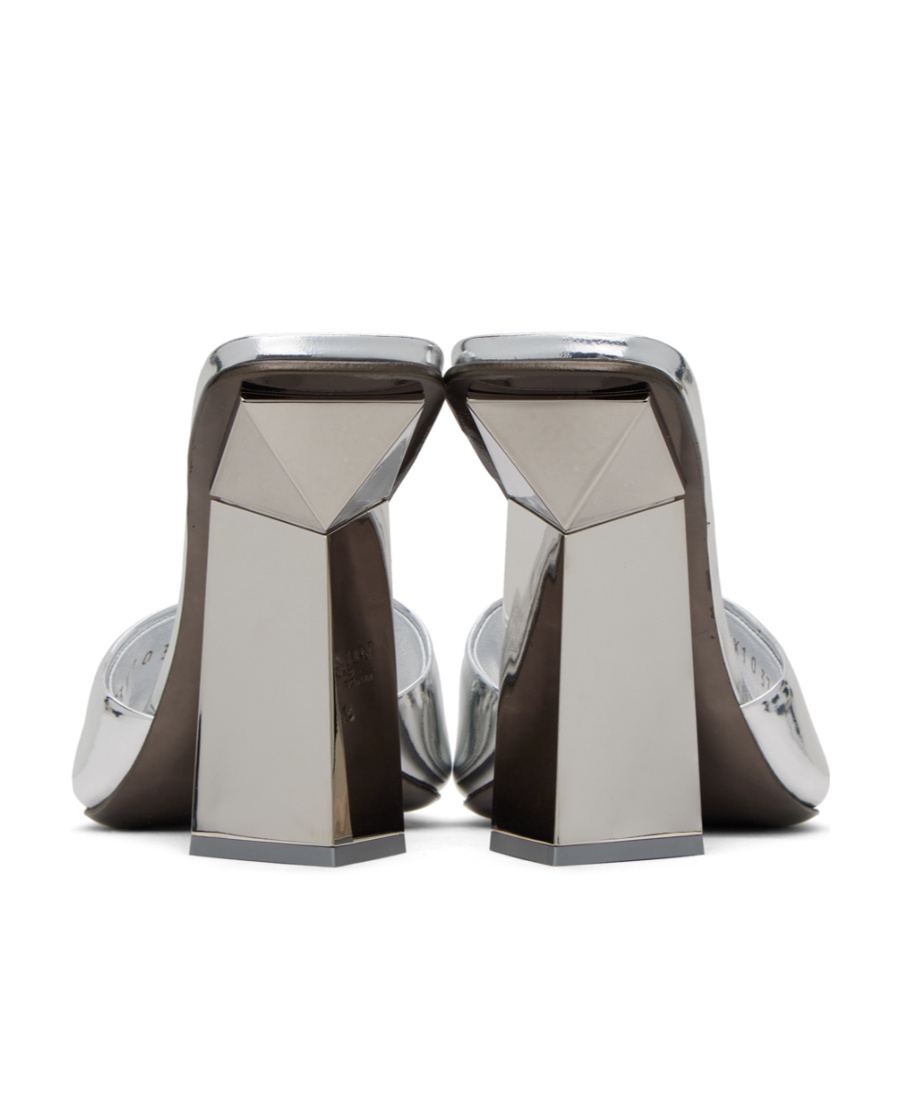 Valentino Logo Insole High-heeled Sandals In White