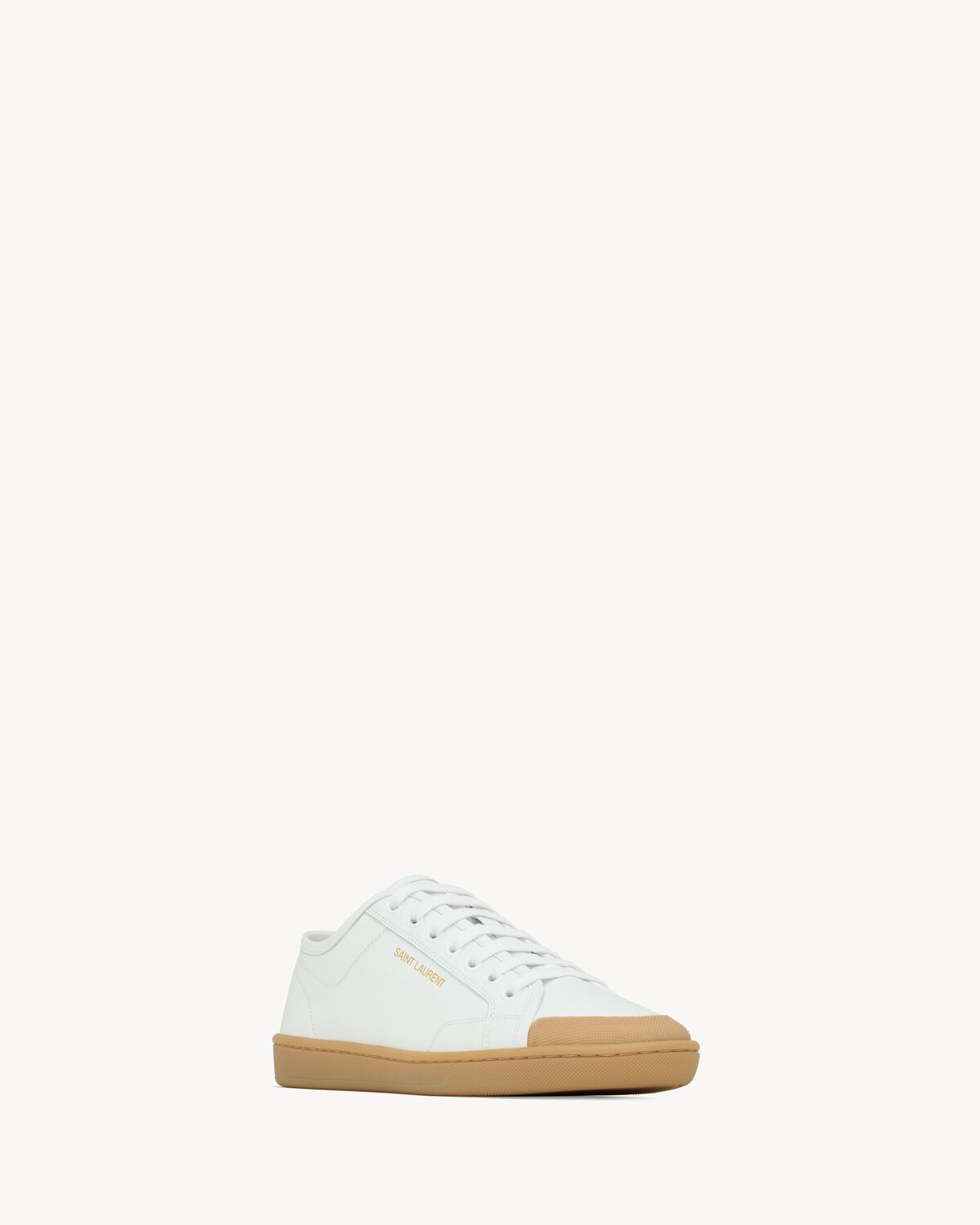 Saint Laurent 05 Low-top Rubber Sole Sneakers In White