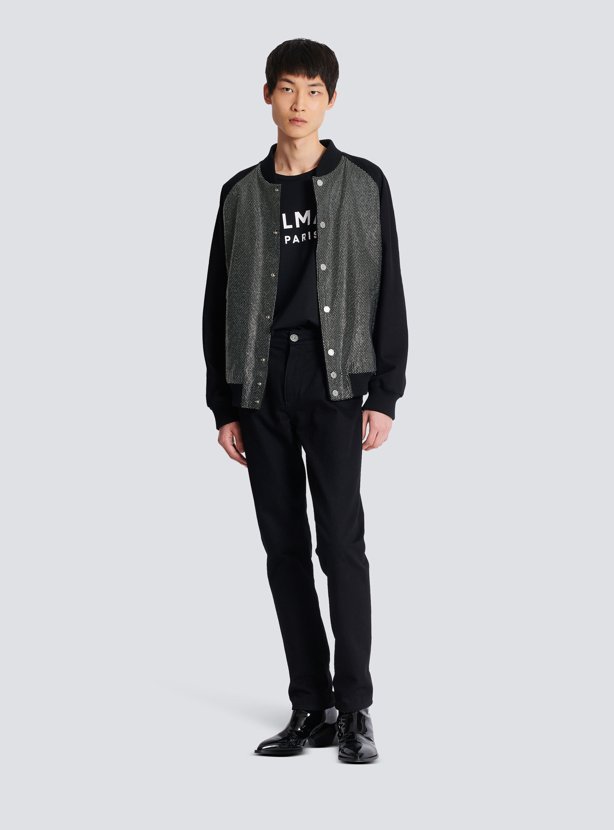 Balmain Black Mid Rise Jeans In Black