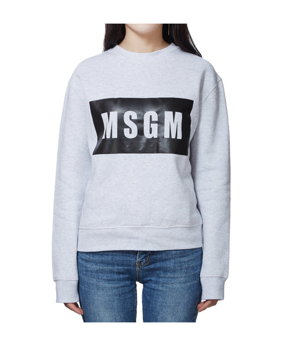 Msgm Logo Details Sweater In White