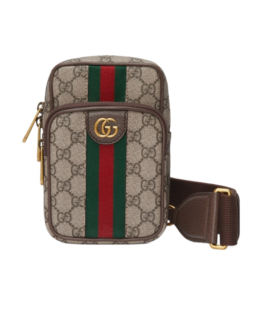 Gucci Ophidia Gg Front-pocket Belt Bag In Multicolor