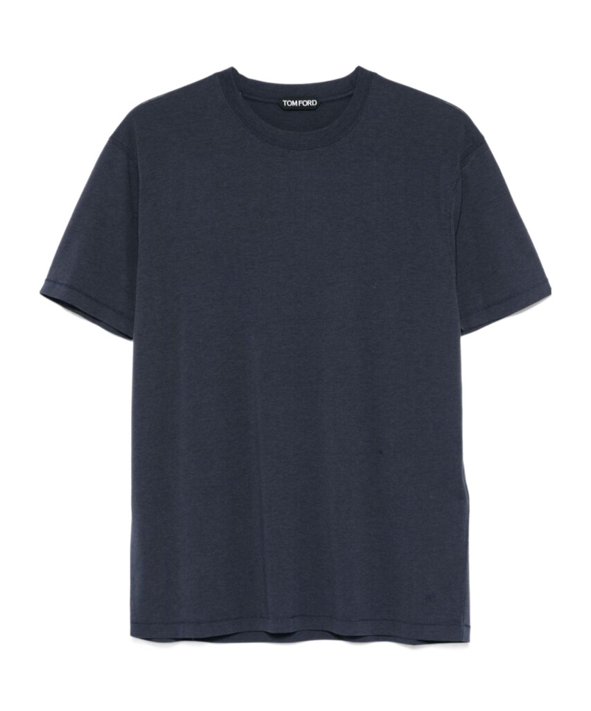 Tom Ford Short-sleeved Solid T-shirt In Black