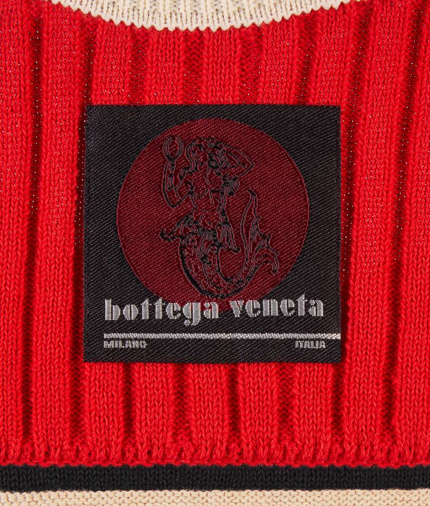 Bottega Veneta Round-neck Splicing Top In Black
