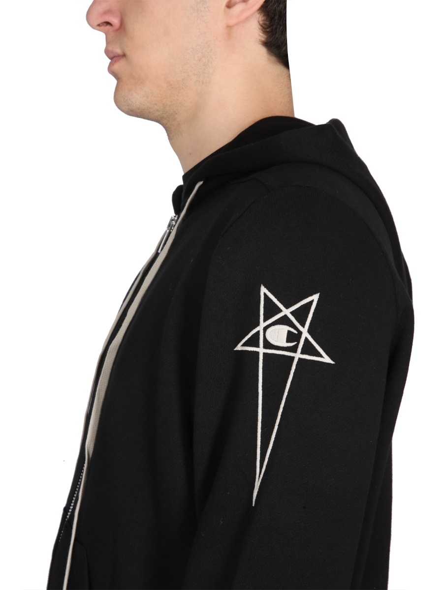 Rick Owens Zipper Casual Jacket In Black