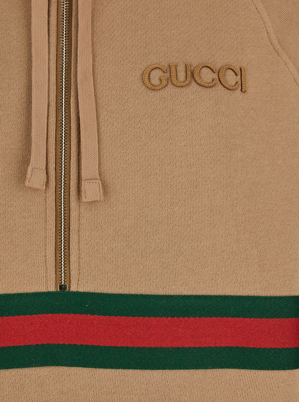 Gucci Hooded Mini Dress In Brown