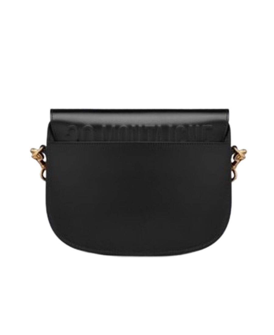 Dior Bobby Medium Glossy Cowhide Backpack In Black