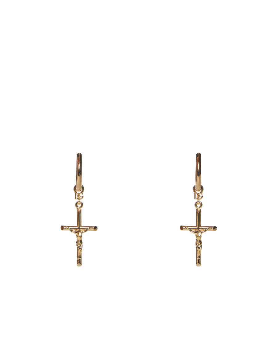 DOLCE & GABBANA DNA PENDANT HOOP EARRINGS
