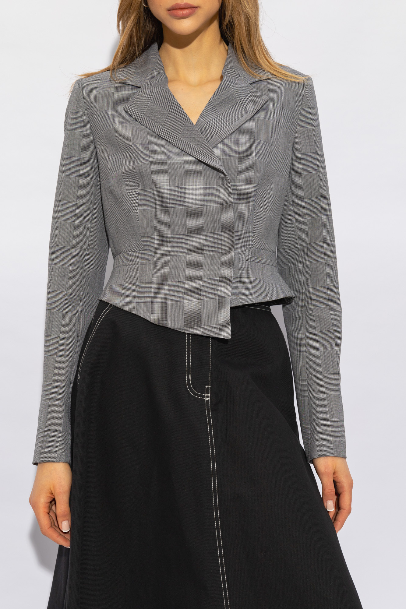 Coperni Long Sleeved Suit Jacket In Gray