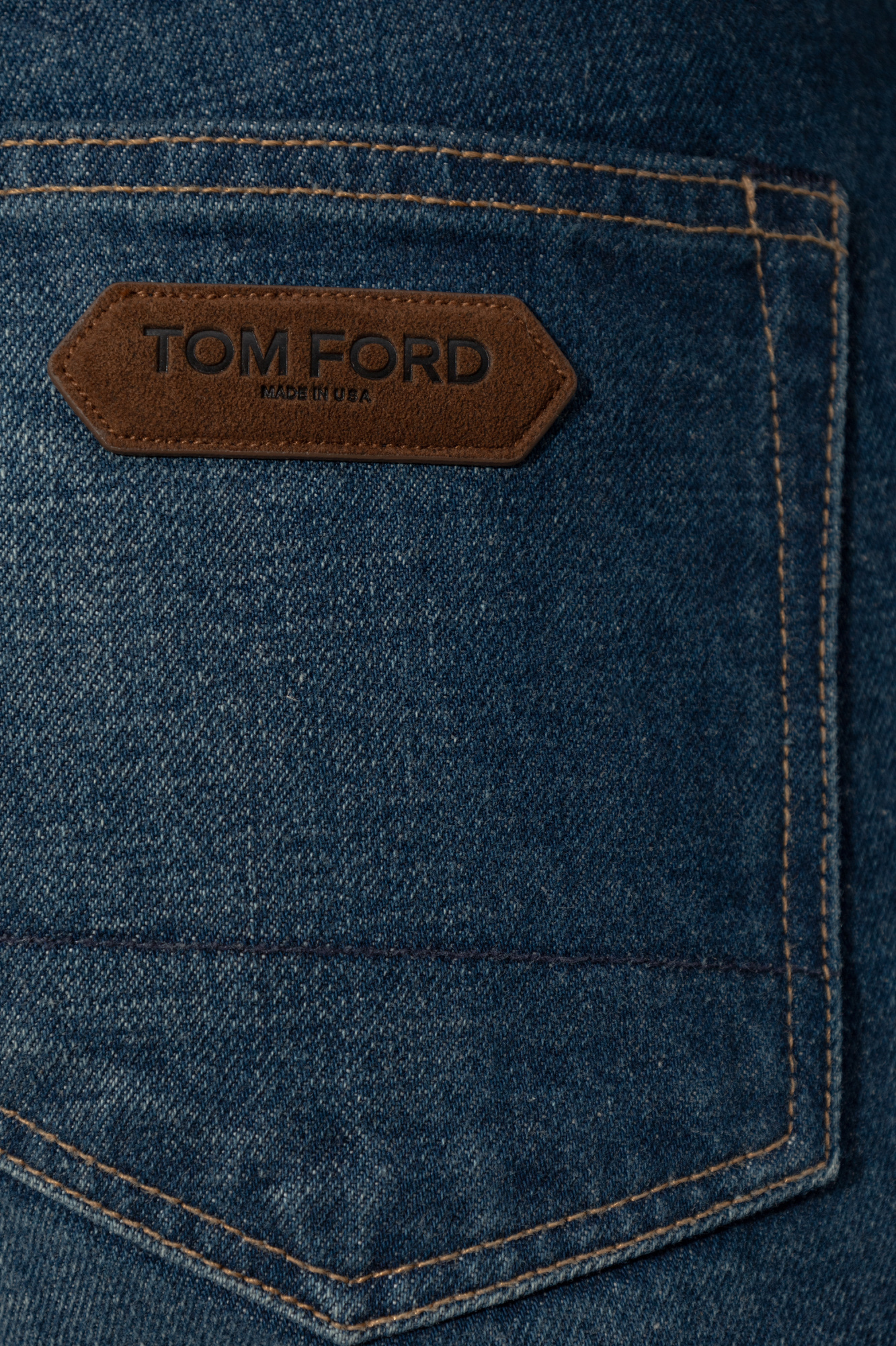Tom Ford Whitney Straight Jeans In Blue