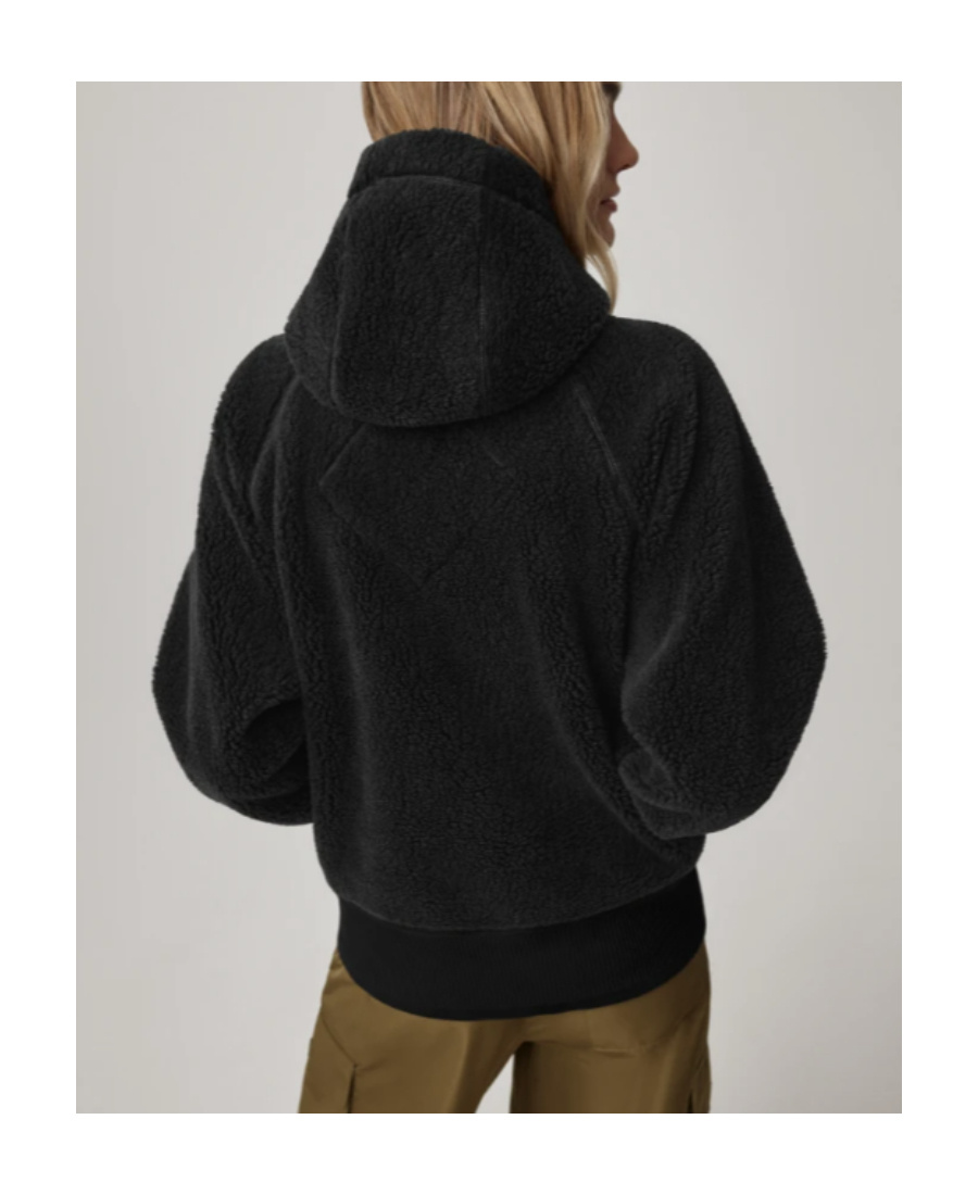 Canada Goose Simcoe Oversized Fleece Hoodie, Black In Black