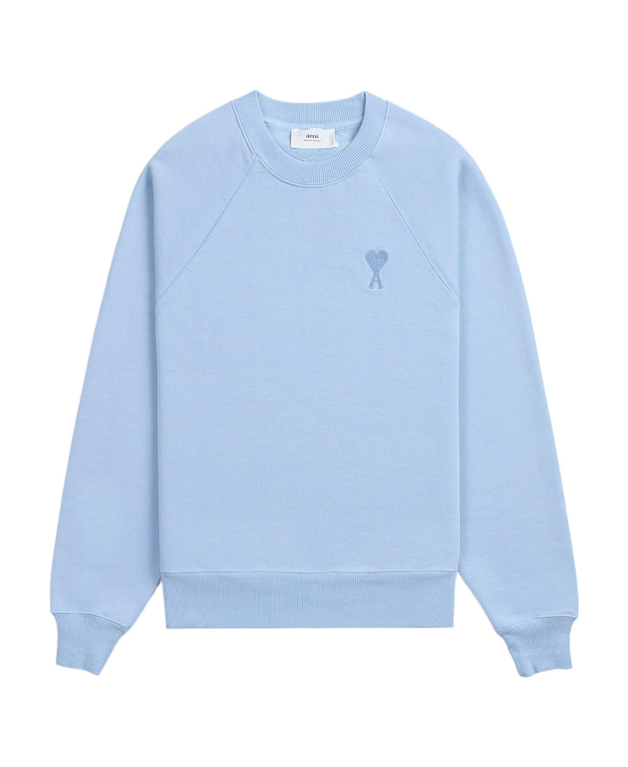 Ami Alexandre Mattiussi Tonal Ami De Coeur Sweatshirt In Blue