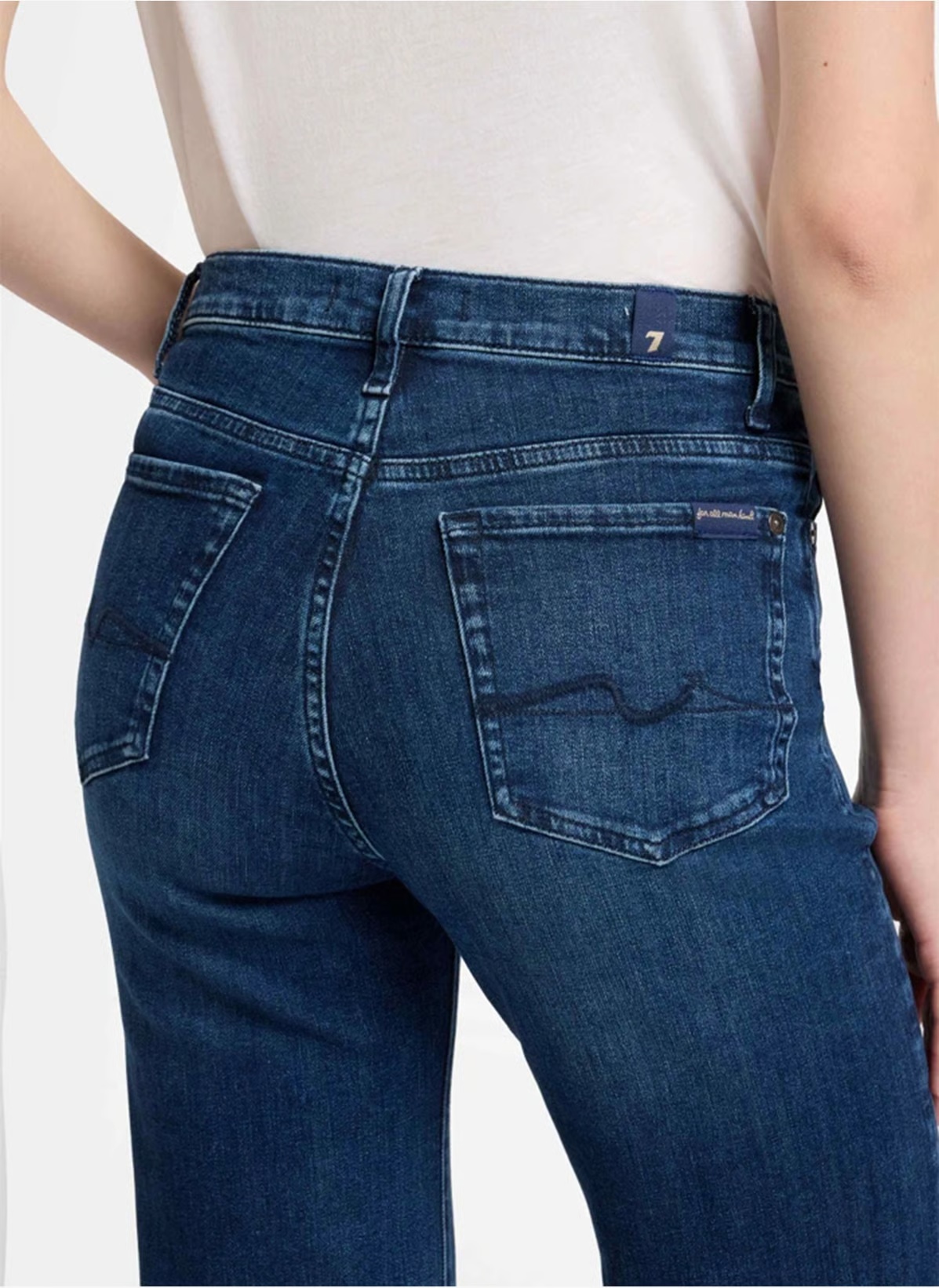 7 For All Mankind Modern Dojo High-rise Almost Love Flare Trouser Jean In Blue