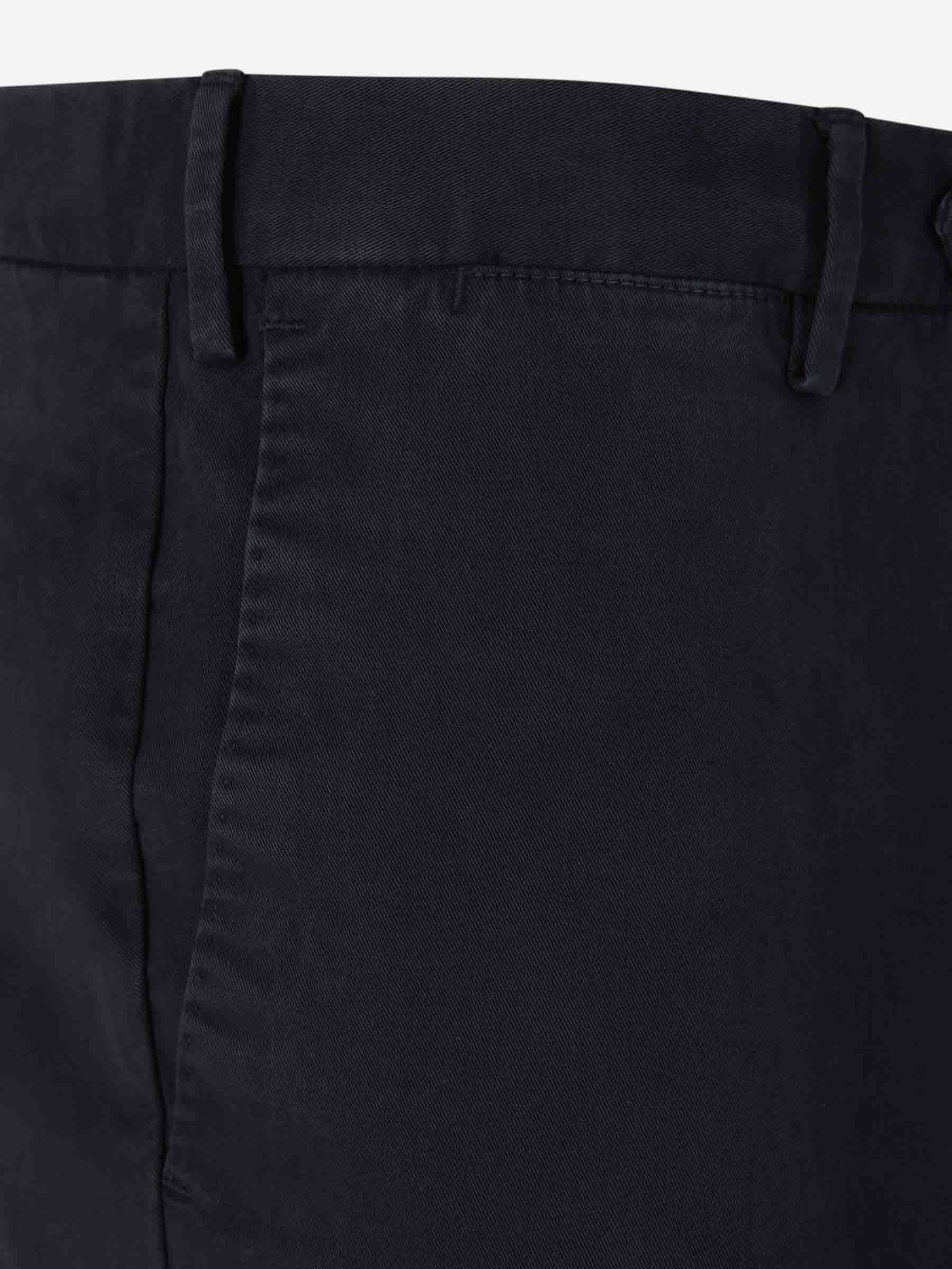 Pt01 Waistband Loop Casual Pants In Black