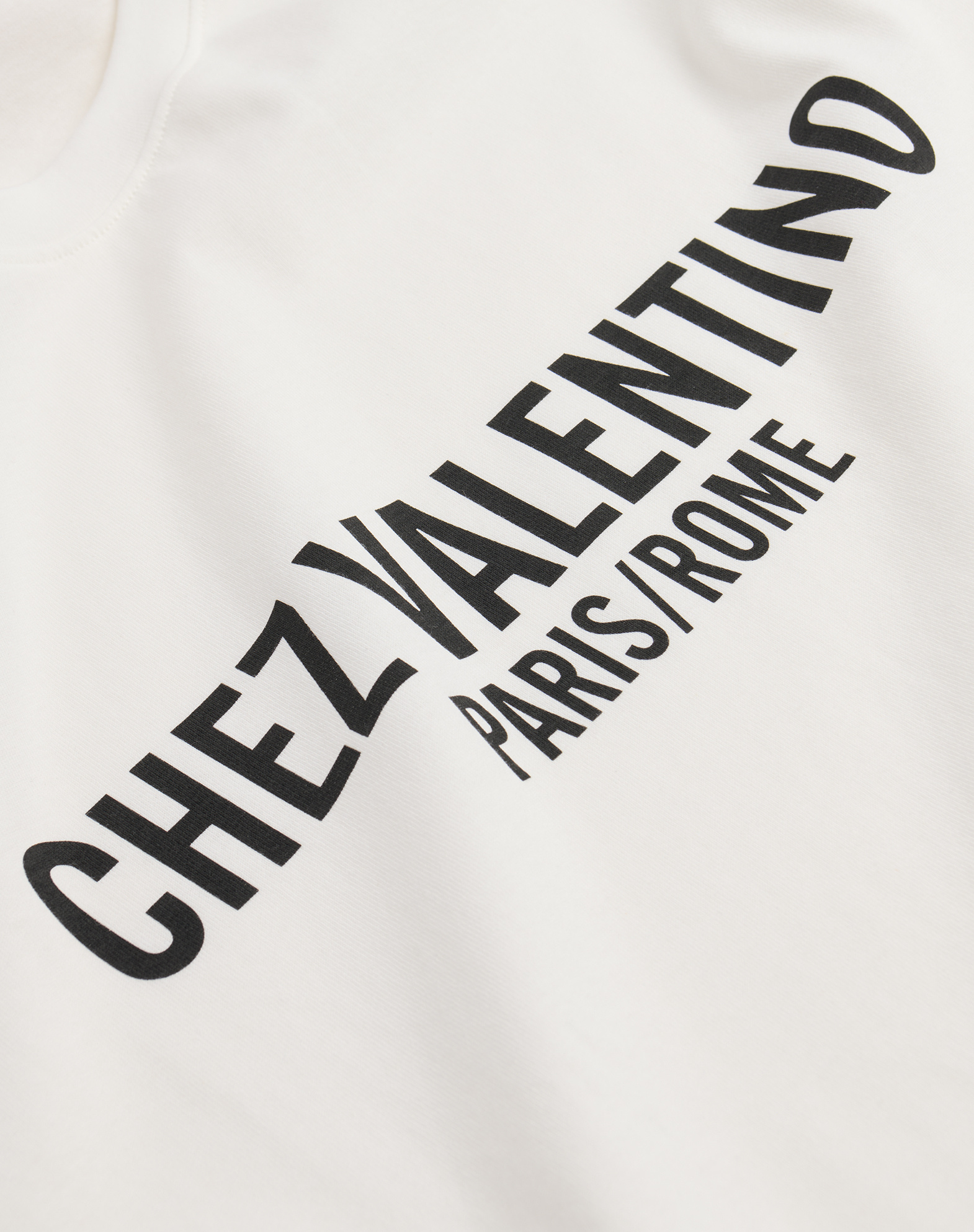 Valentino Cotton Crew Neck T-shirt With Graphic Print In White