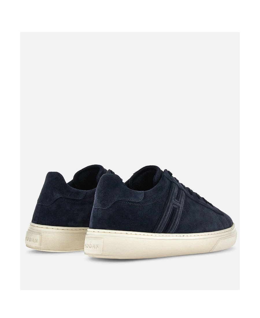 Hogan Rebel Low-op Suede Sneakers In Black