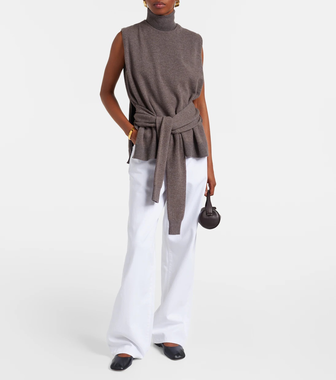 Rohe Low-rise Wide-leg Jeans In White