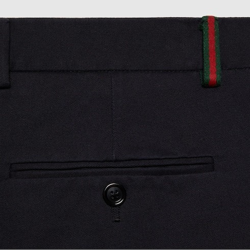 Gucci Straight Leg Trousers With Pockets In Black