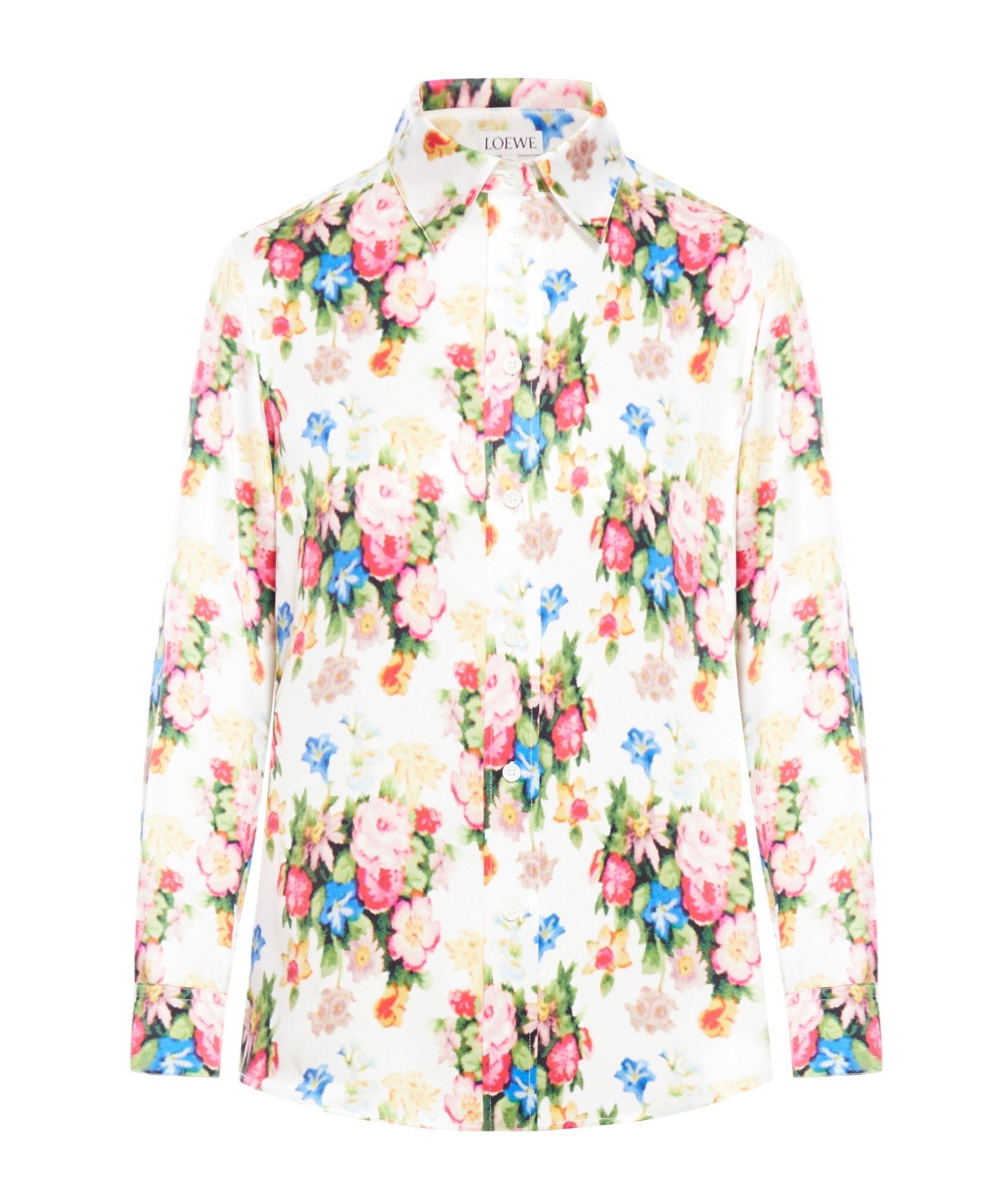 Loewe Flower Print Shirt In White