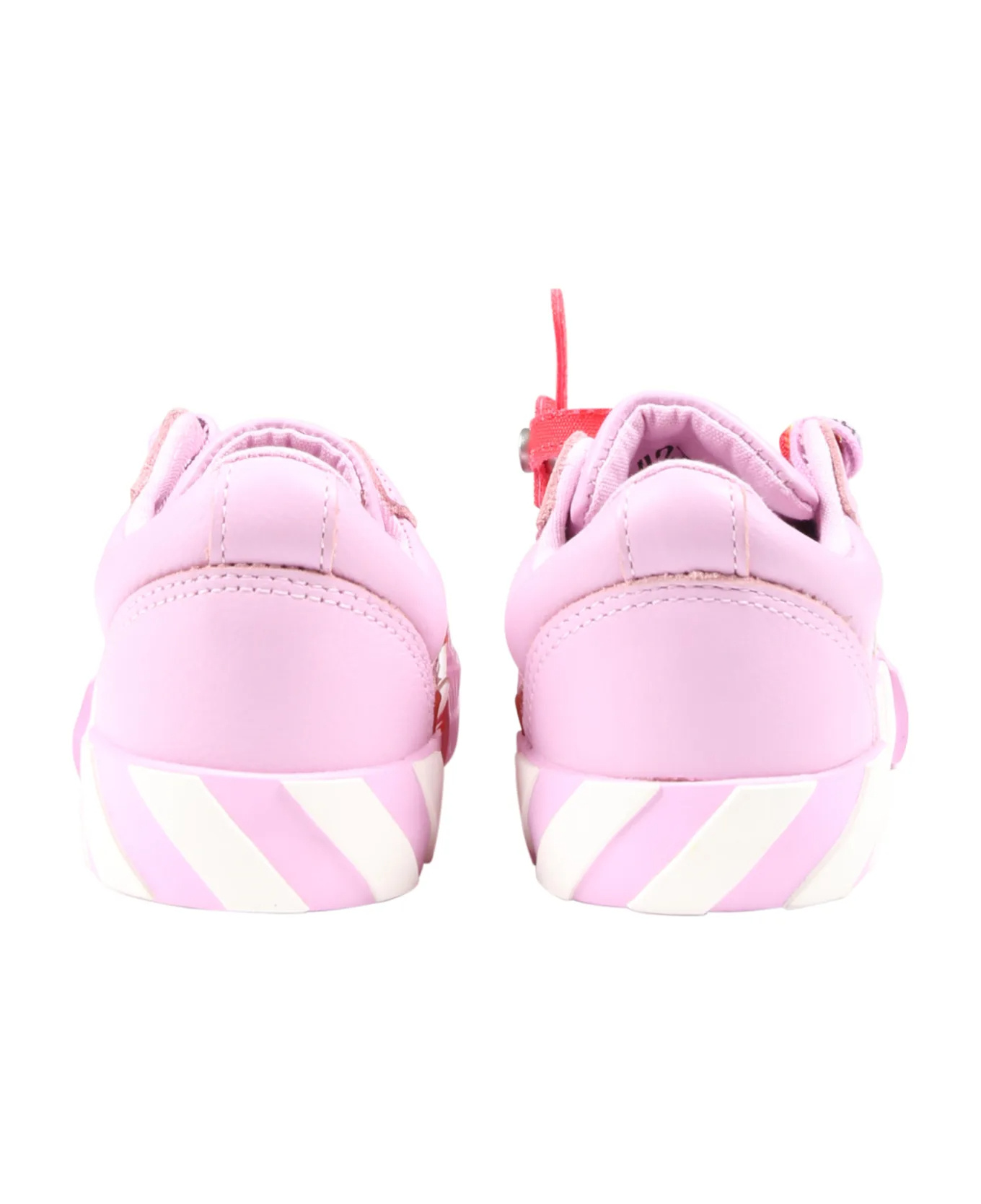 Off-white Kids Pink Vulcanized Sneakers In Pink
