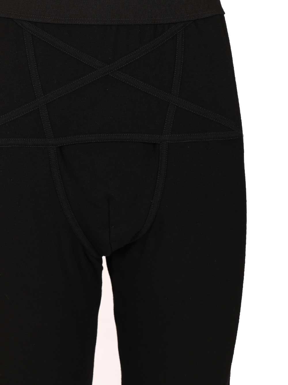 Rick Owens Elastic Waist Leggings In Black