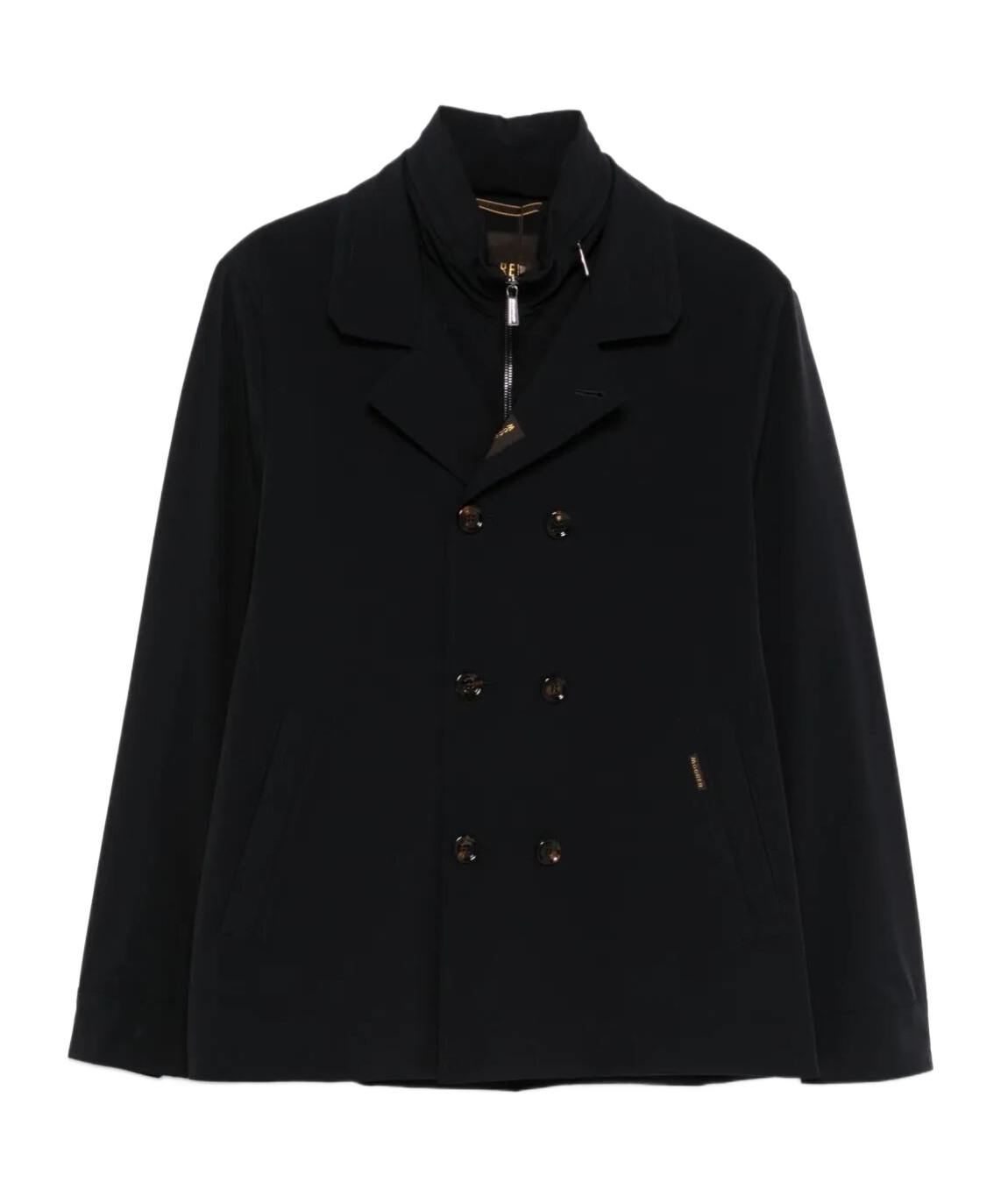 Moorer `volmer` Double-breasted Blazer In Black