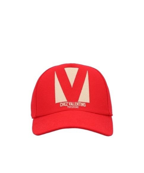 Valentino Logoed Baseball Hat In Red