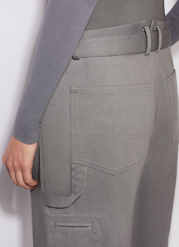 Alaïa Belt-loop Casual Pants In Gray