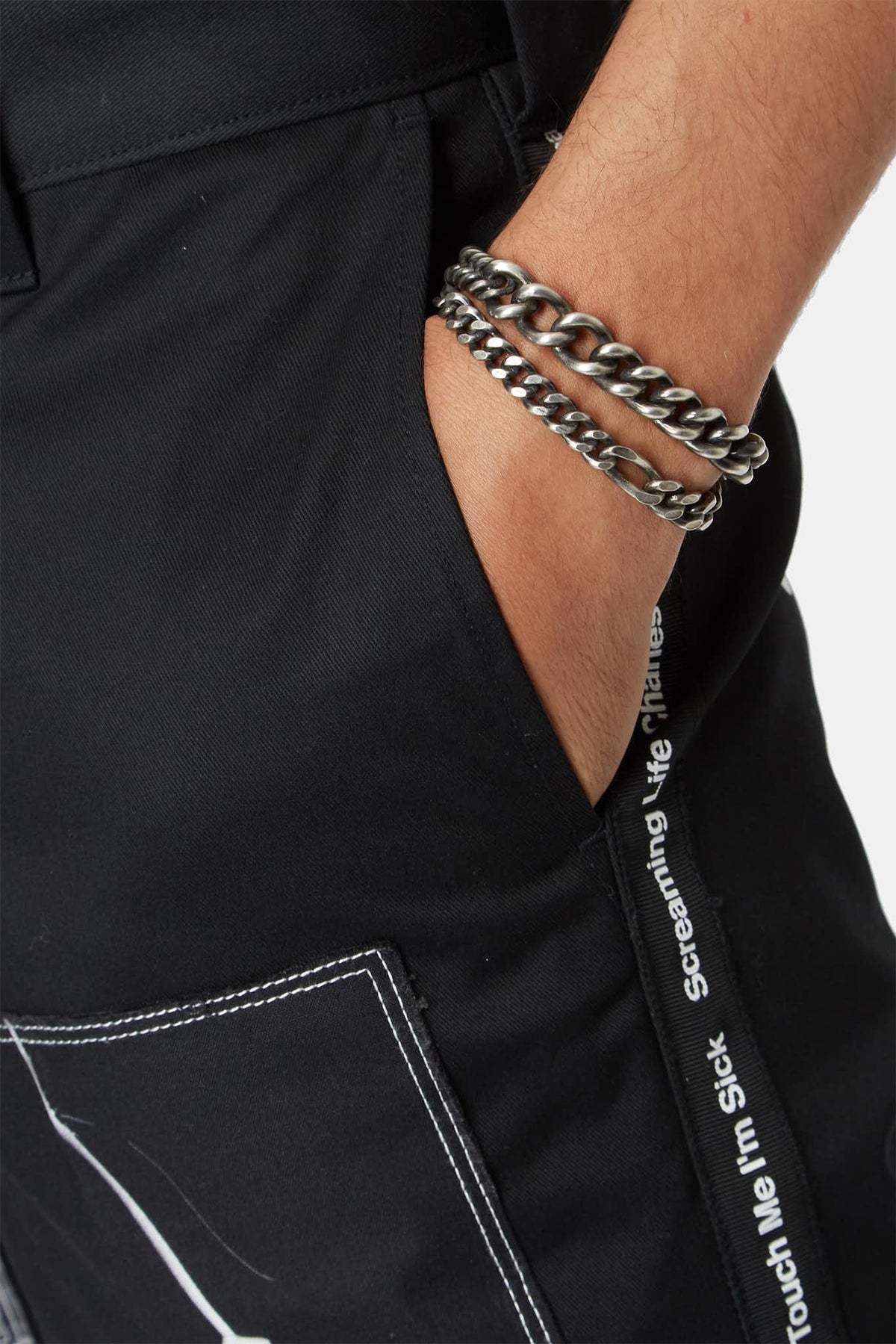 Werkstatt:münchen Double Chain Bracelet In Multicolor