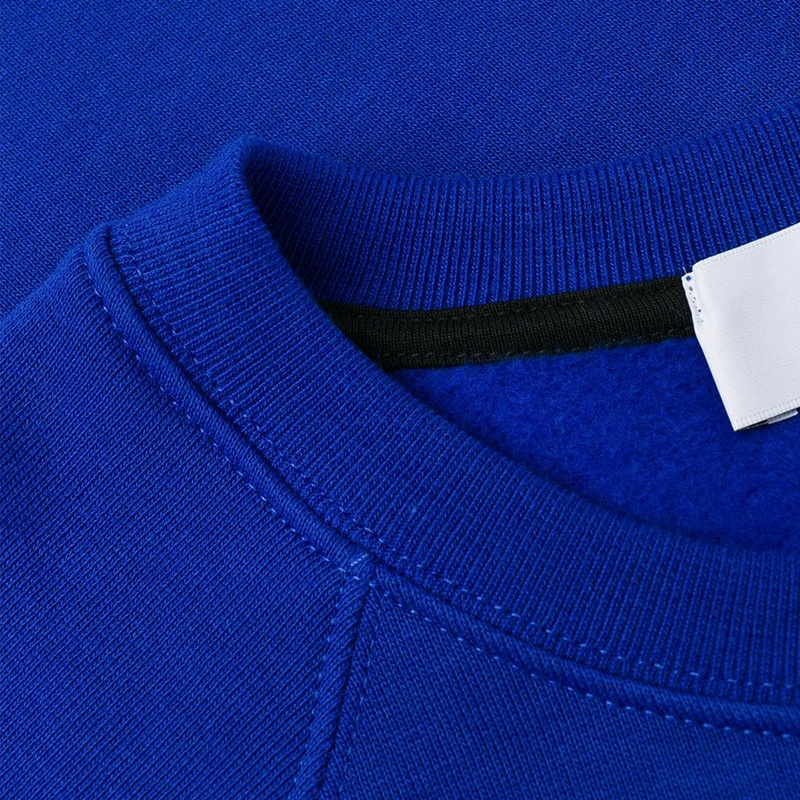 Msgm Printed Logo Sweater In Blue