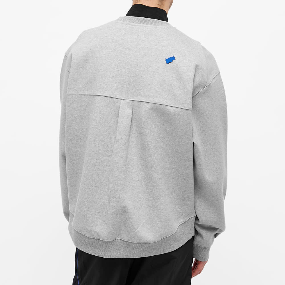Ader Error Logo Round-necked Sweater In White