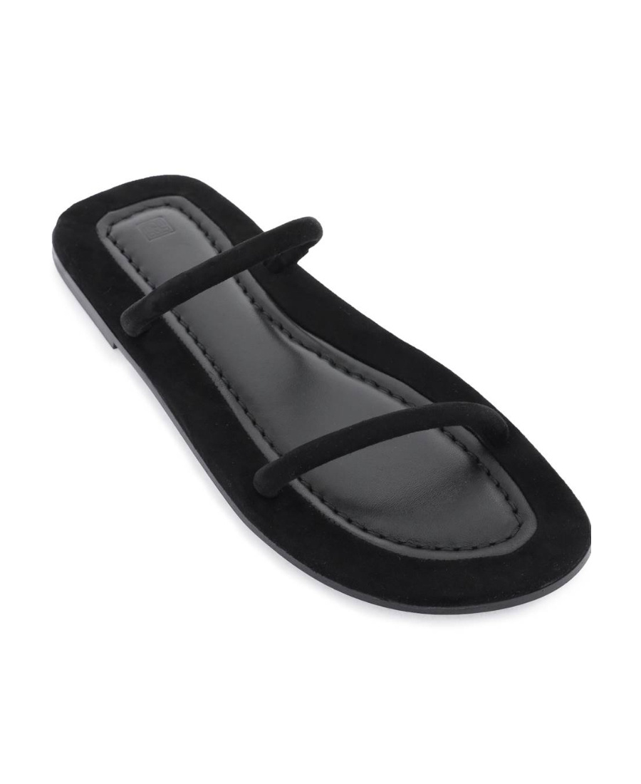 Totême Toteme Women The Minimalist Leather Sandals In Black