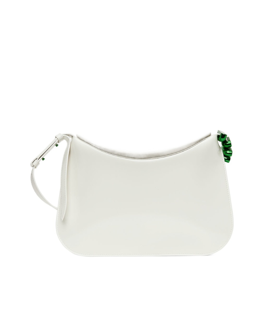 Bottega Veneta White Flap Shoulder Bag In White