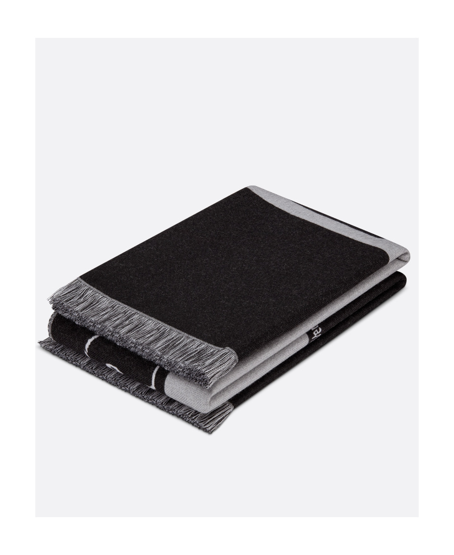 Dior Logo Scarf In Black