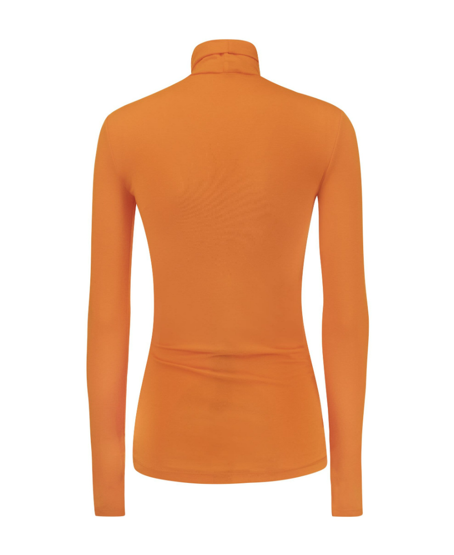 Sportmax High-necked Sweater In Orange